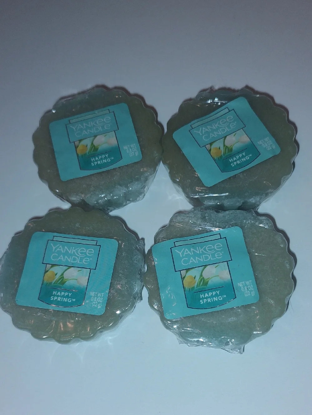Yankee Candle Happy Spring Wax Melts - Pale Green X 4